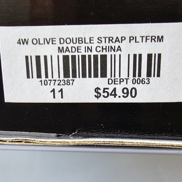 TORRID Double Strap Platform Shoe for Women in Olive - Picture 6 of 9